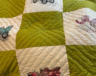 Handmade vintage quilt.