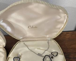 Celeste necklace and earring set.