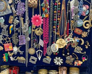 Large selection of costume jewelry.
