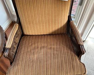 French Style Caned Lounge Chair