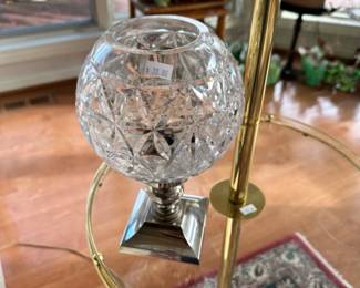 Kosta Boda Style Crystal Glass Snowball Votive Candle Holder