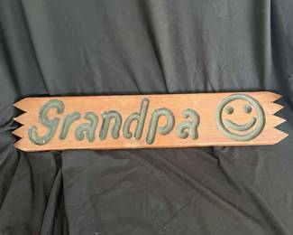 Grandpa Smiling Sign