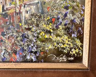 Oil on canvas painting