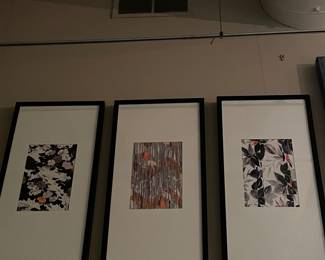triptych - framed lithographs 