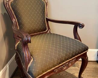 Dining arm chair (set includes 10 chairs - 2 armchairs and 8 side chairs) - $2800 for the set