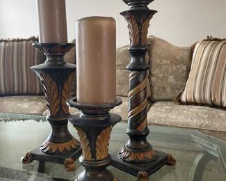 Pillar candle holders