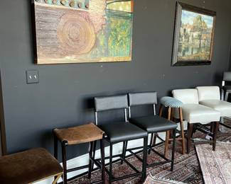 selection of bar and counter stools, artwork, and more!