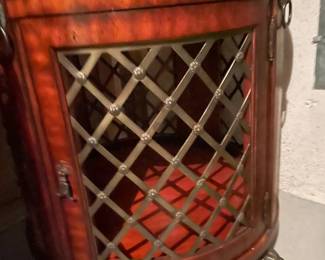 Round side table by Drexel Heritage with fossil stone top 