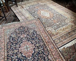 silk area rugs