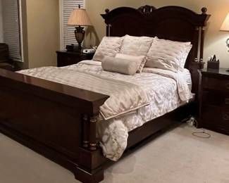 King bed - mahogany - by Drexel Heritage