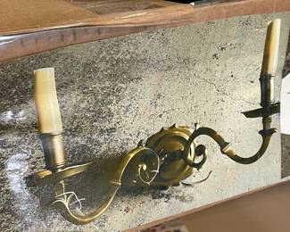 brass sconce - new in box