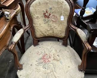 Two vintage parlor chairs