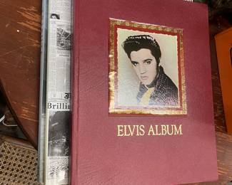 Large book about Elvis and many other great books 