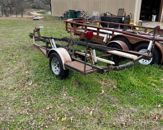 Boat trailer and pipe trailer