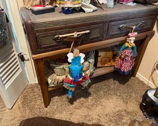 Suitcase style side table (pair)