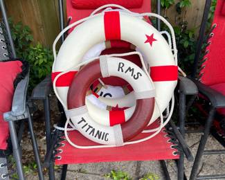 Cute nautical themed life rings. 