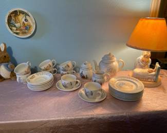 Beatrix Potter plates, picture frames, figurines, picture frames, plush animals and more! 
