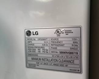 LG Smart refrigerator Model LAFD25850TT