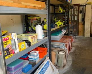 Heavy metal shelves - six total. 