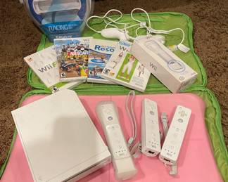Wii units (two) with many accessories.