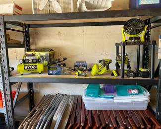 Ryobi tools. 