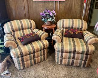 Haverty's swivel chairs.