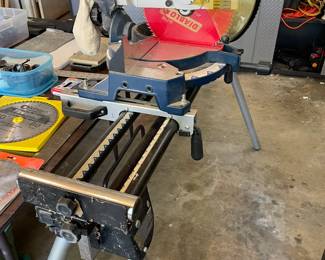 Ryobi circular saw with stand