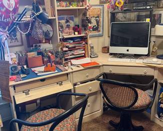 All sorts of craft items, including dozens of colors of construction paper.