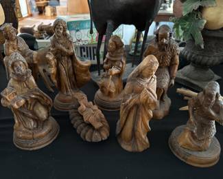 Olive Wood Carved Nativity Set