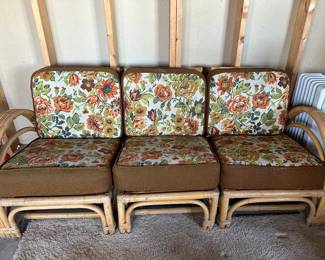 Vintage Rattan sofa