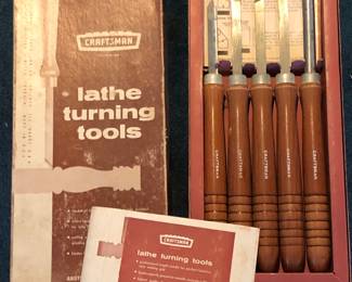 Sears Craftsman Wood Lathe Turning Tools