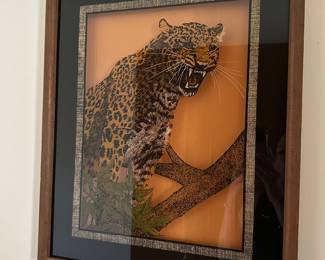 Framed cheetah