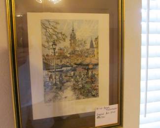 Signed Art by artist: Reiner Tiefenbacher 270/350