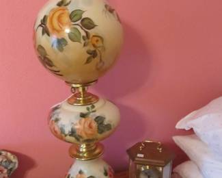 Gone with the Wind Parlor Lamp, hand painted.