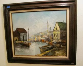 Vintage original framed art