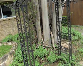 wrought iron arbor
