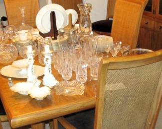 WATERFORD Fine Crystal, LENOX candlesticks and serving pieces