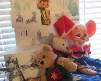 Vintage Christmas decor and decorations