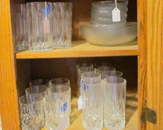 Large selection of fine crystal, glassware, & more. (Rock Crystal, "Rock Opera," many sizes