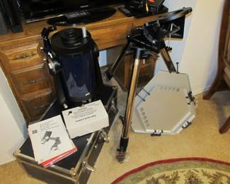 Ok space cadets and alien hunters, here is some cool gear! A MEADE Telescope Model 2080/2120 w/ storage box, stand, and extra replacement parts.