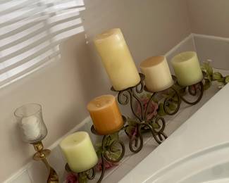 Candles and holders