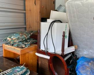 Storage unit items to sort through