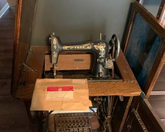 Antique sewing machine by The Free Sewing Machine Company