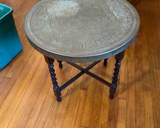 Brass tray table 