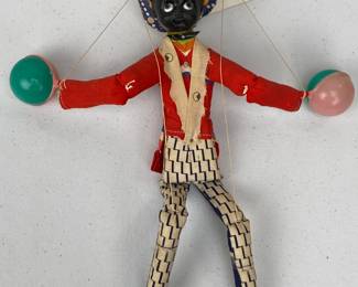 Black Americana Marionette Doll w/  Rattlers