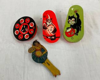 EARLY TIN LITHO NOISE MAKERS