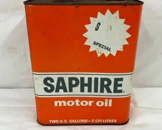 2G. SAPHIRE MOTOR OIL CAN