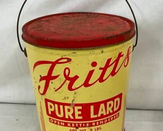 8PD FRITTS PURE LARD CAN