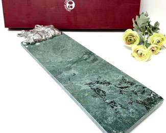 Arthur Court Marble Elephant Tray Board