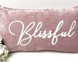 Pink Down Filled Accent Pillow